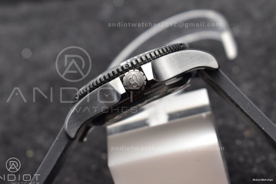 Bezel 1:1 Edition GoAnywhere Rubber on Black A Yellow 44 Dial Best Strap TF Automatic 1175 Superocean Black 0322